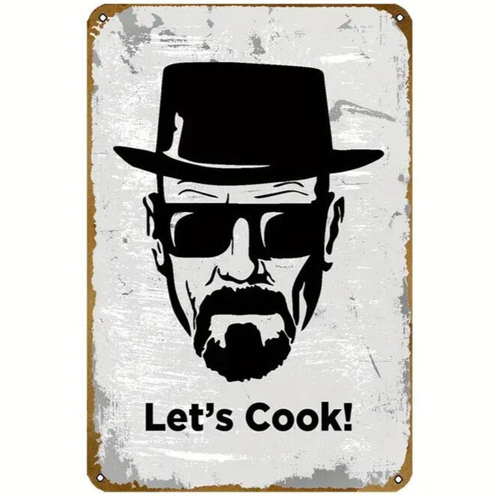 Breaking Bad "Let's Cook!" Vintage Novelty Metal Sign 12" x 8" Wall Art Home & Garden:Home Décor:Plaques & Signs Style Your Walls